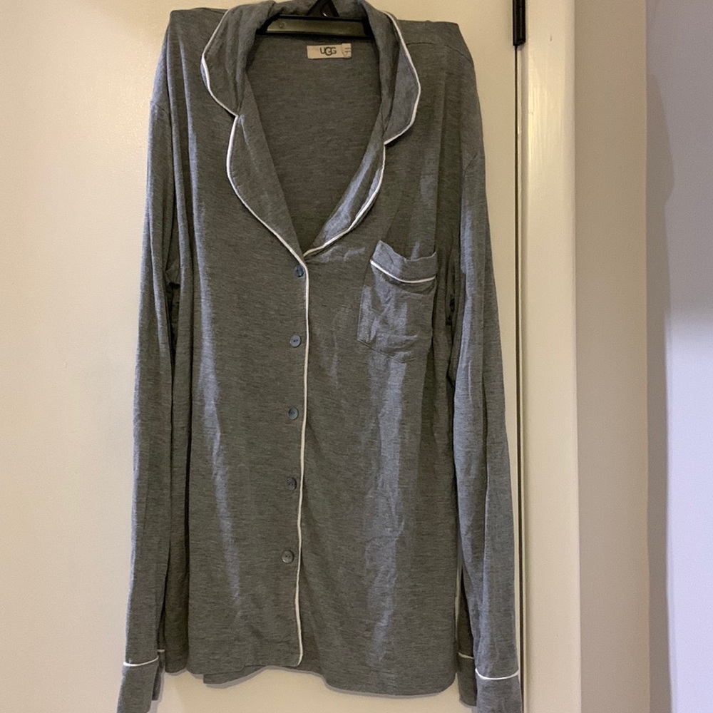 NFS do not buy. UGG Pajama Top- Heather gray